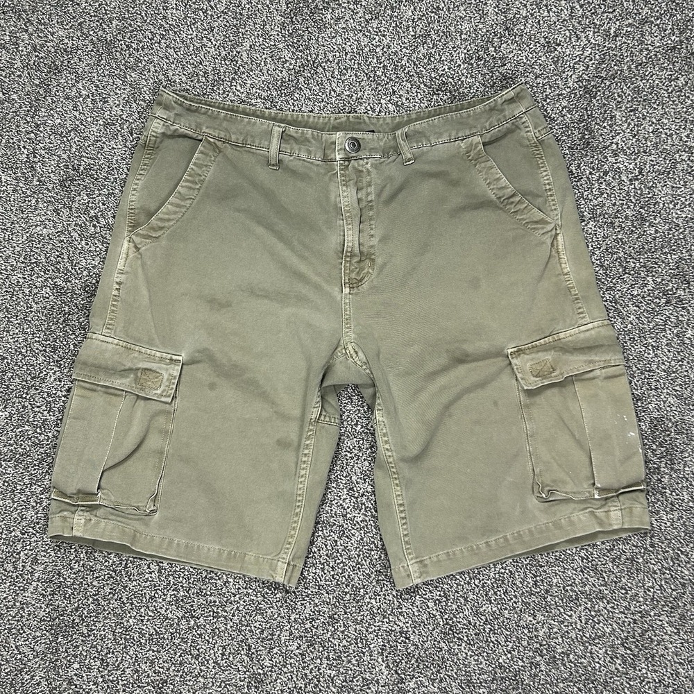 Gramicci Legion Shorts Mens 36 Hot Rocks Relax Fit‎ Cargo Pockets Stains Work
